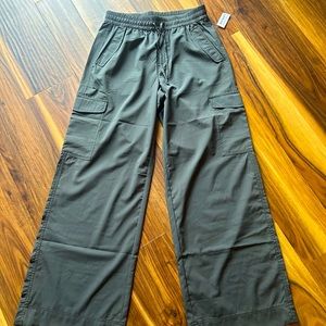 High-Waisted StretchTech Wide-Leg Cargo Pants for Women